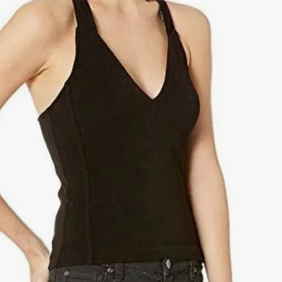 Free People Black Open Back Tank Top - Picture 5 of 15
